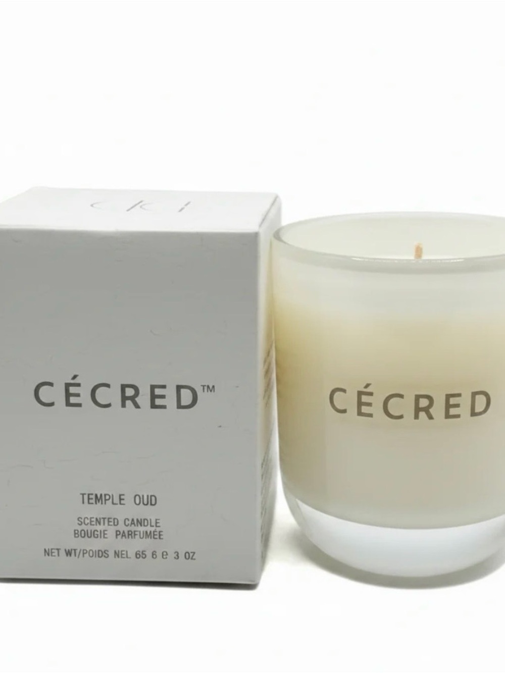 Cécred Temple Oud Scented Candle - Cream